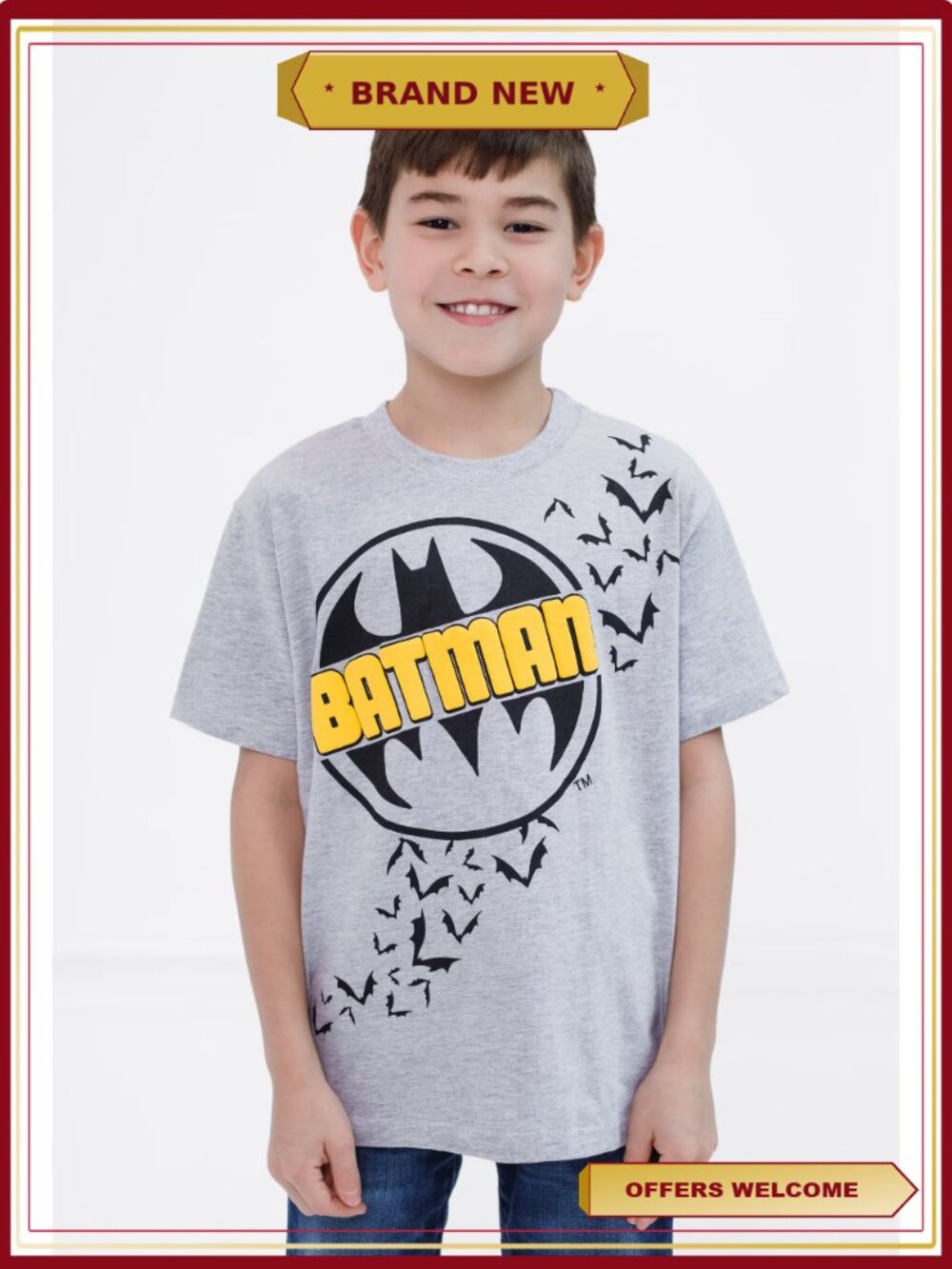 Toddler Boys Justice League Short Sleeve Tee